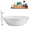 thumbnail image 1 of Tub, Faucet and Tray Set Streamline 63" Freestanding NH420-140, 1 of 7
