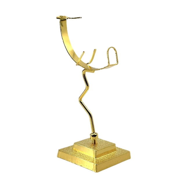 Yinanstore Rock Display Stand Ornament Photo Props with Base for Desktop Indoor Holiday gold