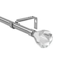 thumbnail image 1 of Urbanest Pierre Cut Crystal Drapery Curtain Rod Set 3/4" (Brushed Steel, 48"-84"), 1 of 4