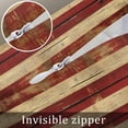 thumbnail image 7 of American Flag Throw Pillow Cover 20 x 26 Inch Decorative Pillow Cover Retro USA Flag Blue Red Vintage Wooden Lumbar Pillowcase Seasonal Rectangle Cushion Case for Couch Sofa Bed Living Room, 7 of 7