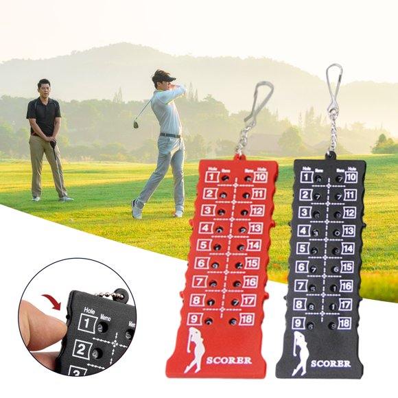 Golf Scoreboard Anti-crack Waterproof Clearly Marked Thickened Golf Scoring Metal 18 Hole Golf Stroke Putt Score Counter Golf Sport
