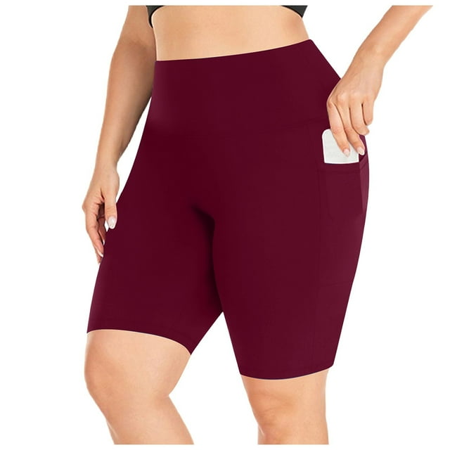 MKLEKYY Leggings deportivos push up para mujer, pantalones cortos deportivos de talla grande, de cintura alta, para entrenamiento, sin costuras, para yoga y levantamiento de pesas con bolsillos.
