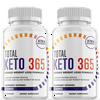 Total Keto 365 - Keto Supplement for Weight Loss - Energy & Focus Boosting Dietary Supplements for Weight Management & Metabolism - Advanced Fat Burn Raspberry Ketones Pills -120 Capsules (2 Pack)