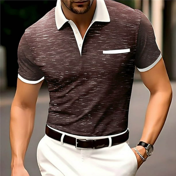 pstuiky Camisas casuales de manga corta para hombre, Camisa informal de manga corta con botones y estampado playero para hombre ropa de hombre xxxl