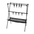 thumbnail image 1 of Estante colgante para utensilios de cocina de camping con ganchos, profesional, multifuncional, para acampar L, 1 of 9