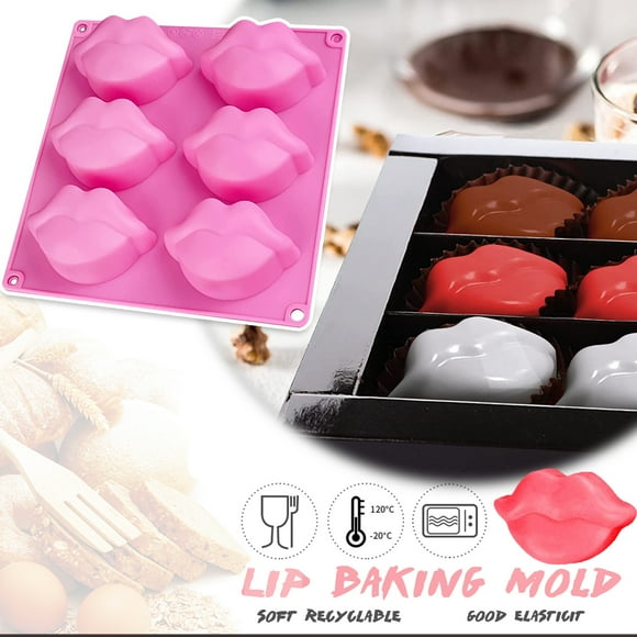jiacuix Hot Lips Cake s Silicone, Large 3D Sexy Red Lip Kisses Collection Silicone s, Baking