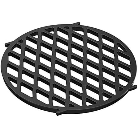 only fire Gourmet BBQ System Sear Grate Replacement for Weber 8834, Porcelain-Enameled Cast-Iron Cooking Grid for 22 1/2 inch Weber Charcoal Grills