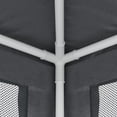 thumbnail image 6 of Carevas Party Tent with 6 Mesh Sidewalls Anthracite 19.7'x13.1' HDPE, 6 of 7