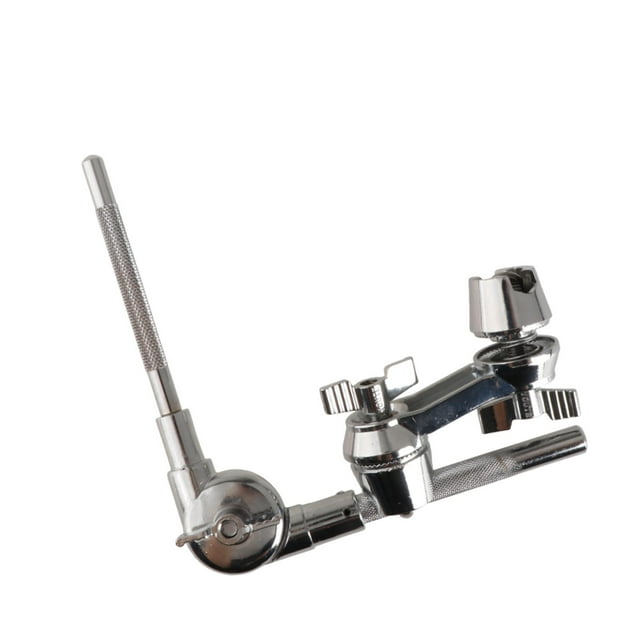 Langgg Drum Extension Clamp Holder Stable Structure Excellent Connection For Snare Drum Setups Musician Stand Clamp Silver S