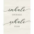 thumbnail image 2 of CAD Designs 12x14 White Modern Wood Framed Museum Art Print Titled - Exhale Fear, 2 of 4
