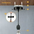 thumbnail image 5 of Lámpara colgante vintage, luminarias colgantes de techo de fácil instalación, portalámparas E27 y longitud de colgante ajustable, estilo industrial y segura para usar en pasillos, balcones y, 5 of 5