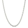 thumbnail image 1 of 925 Sterling Silver 5.5mm Fancy Diamond-cut Open Link Cable Chain 18 Inch, 1 of 5
