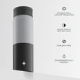 thumbnail image 7 of JoyJolt Triple Insulated Water Bottle with Flip Lid & Sport Straw Lid - 22 oz - Grey/Black, 7 of 7