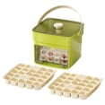 thumbnail image 1 of MKHSQHDG Today's Deals Compact Double Layer Tray with Lid and Type Ice Maker for Freezer Pull Out Ice Drawer with Portable Handle Space Saving Small Ice with Ice, 1 of 8