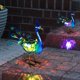 thumbnail image 2 of Lámpara solar con forma de estatua de pavo real HONGLAND, impermeable, de metal, para exteriores, 2 of 9
