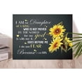 thumbnail image 4 of Inspirational Christian Wall Decor,I AM the Daughter of a King Canvas Poster Print Wall Art,Christian Religious Faith Wall Art Decor for Women Girls, 4 of 6