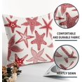 thumbnail image 5 of Orange Starfish Pillow Covers 20x20 Set of 2 Summer Ocean Beach Coastal Outdoor Decorative Throw Pillows Beachy Nautical Pillowcases Linen Cushion Case Decor for Home Sofa Couch Bed, 5 of 6