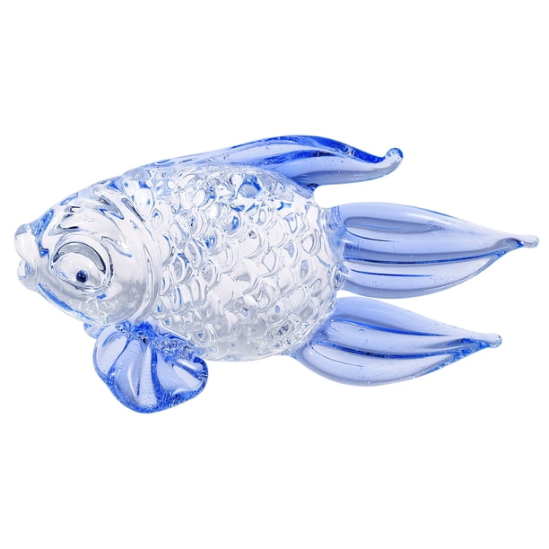 EeaseMX 1 pieza de hermosa figura de pez de cristal, elegante colección de decoración para el hogar, el mejor regalo