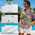 thumbnail image 5 of Jeiento 60s 70s Hippie Flower Power Husband and Wife Clothing Matching Couple Outfits Trendy Sleeveless Dress Summer Shirts for Beach Travel, 5 of 6