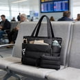thumbnail image 1 of Klonfd Fashionable Quilted Tote With Multiple Compartments Short Distance Travel Luggage, 1 of 5