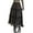 Black, variant on MIXUE Skirts For Women Summer Solid Color Lace Elastic High Waist Loose Cake Maxi Skirt Outwear,Black,One Size