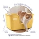 thumbnail image 2 of Arenero Para Gato Caja De Arena Mediano Con Pala Esquimal Pets Color Amarillo, 2 of 6