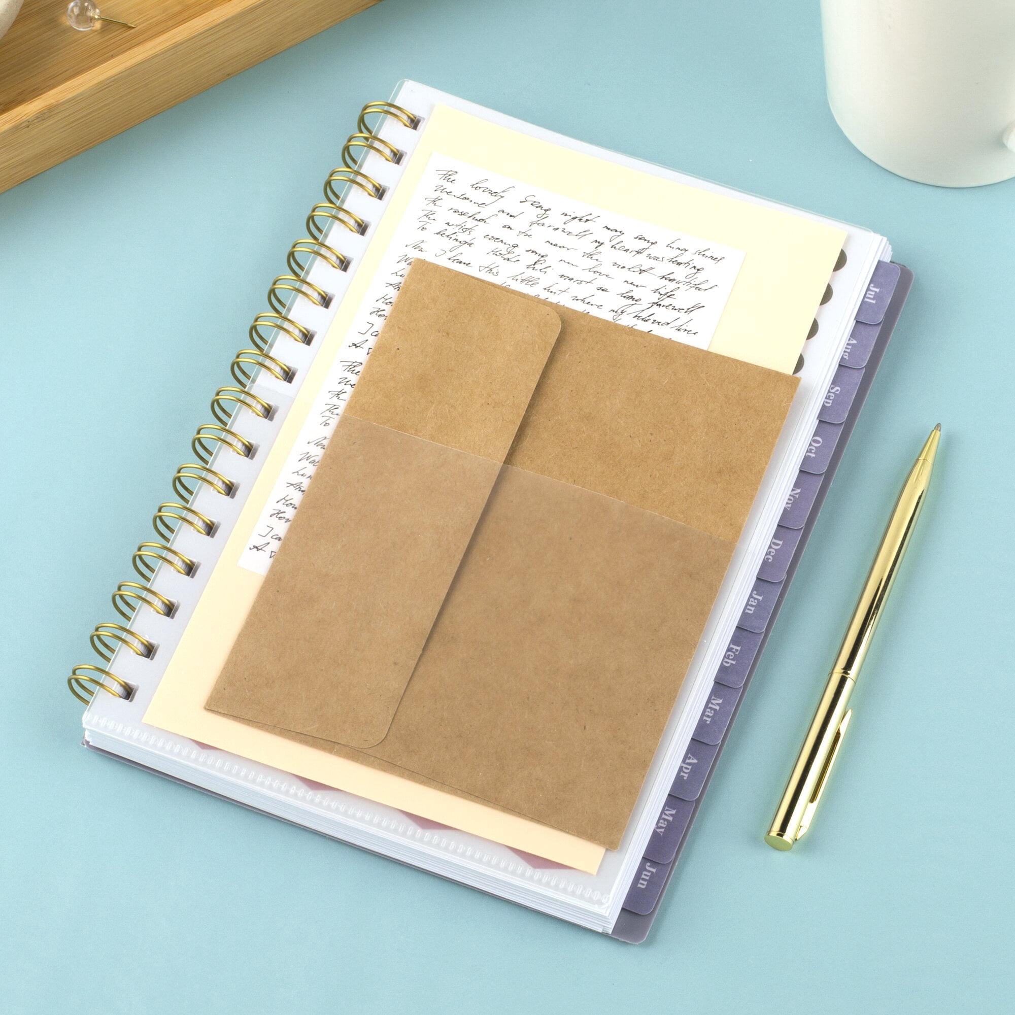 Mead Cambridge Tea Rose Academic 2026-2027 Weekly Monthly Planner Small 5 12 x 8