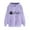 27-Purple, variant on YWDJ Ladies Hoodies and Sweatshirts Valentine's Day Hooded Sweatshirt Oversized Y2K Drop Shoulder Hoodie Long Sleeve Drawstring Pullover Tops Purple 2XL