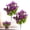 B, variant on 2PCS Artificial Eucalyptus Violet Flowers, Multiple Color Fake Lily Stems, 35cm Long Stem Bouquet for Outdoor Spring Decor, Courtyard, Home Living Room & Wedding Table Arrangements