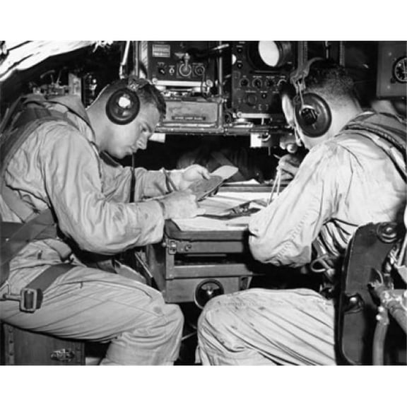 Posterazzi SAL25542975 Two Hurricane Hunters in an Airplane Poster Print - 18 x 24 in.