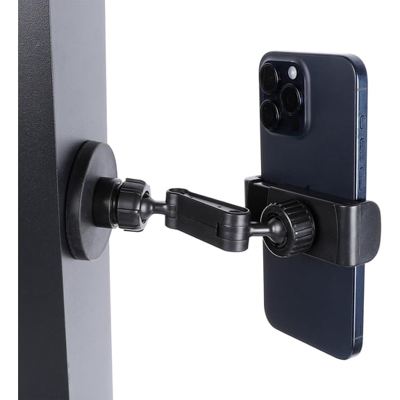 Gym Magnetic Phone Holder Mount Attach to Metal Surface, 360° Rotatable Heavy Duty Magnet Phone Mount for Gym Workout Record, Compatible with iPhone, Samsung, All Cell Phone