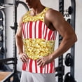 thumbnail image 5 of KLL Popcorn Print Men's Muscle Gym Workout Stringer Tank Tops Bodybuilding Fitness T-Shirts Tank Tops Men-X-Large, 5 of 7