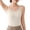 White, variant on Womens Scoop Neck Camisole - Double Lined Tank Top Spaghetti Strap Short Crop Tops Air Touch Fabric