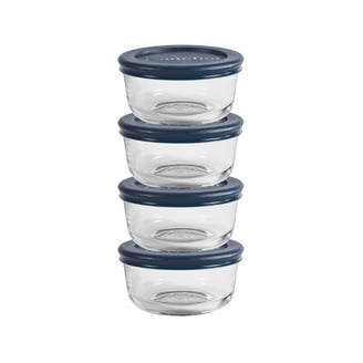 Anchor Hocking 8-Piece 6oz Custard Cup Set With Lids, (2) 4 Packs