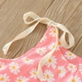 thumbnail image 7 of NOKIO Floral Baby Bodysuits, Lace Romper Baby Girl Girls Sleeveless Daisy Prints Ruffle Romper Bodysuits Jumpsuit Clothes Baby Sleeveless Rompers, 7 of 7