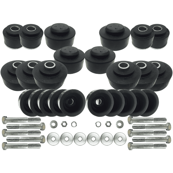 Rubber Subframe Body Mount & Hardware Kit 1968-1972 GTO 442 Chevelle Coupes
