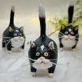 thumbnail image 5 of Dserhfy Decorative Cat Figurine Artistic Resin Surprised Expression Miniature Cat for Desktop, 5 of 6