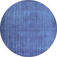 thumbnail image 1 of Ahgly Company Indoor Round Oriental Light Blue Industrial Area Rugs, 3' Round, 1 of 4