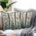 thumbnail image 3 of Outdoor Pillow Cover Butterfly Set of 2 Waterproof Throw Pillowcases Vintage Green Leaves Floral Decorative Patio Furniture Pillows for Couch Garden Indoor & Outdoor Use, 3 of 9