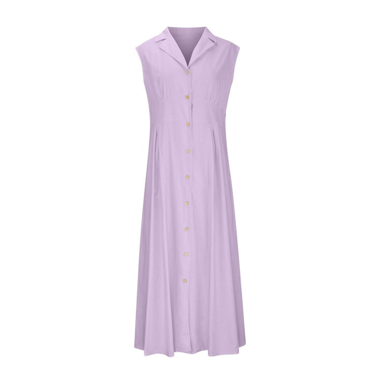 light purple cotton dress Light Purple Cotton Jacquard Dress, Long Sleeve Handmade Dress