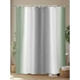 thumbnail image 4 of Fsddascl Sage Green Grey Shower Curtain Set - 48" x 72" Washable Bathtub Curtain with 12 Hooks, Gray Farmhouse Modern Rustic Waterproof Fabric Stall Shower Curtains for Bathroom/Bathtub Décor, 4 of 6