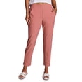 thumbnail image 3 of RBX Active Women's Ribbed Side Woven Ankle Pant With Pockets, 3 of 6