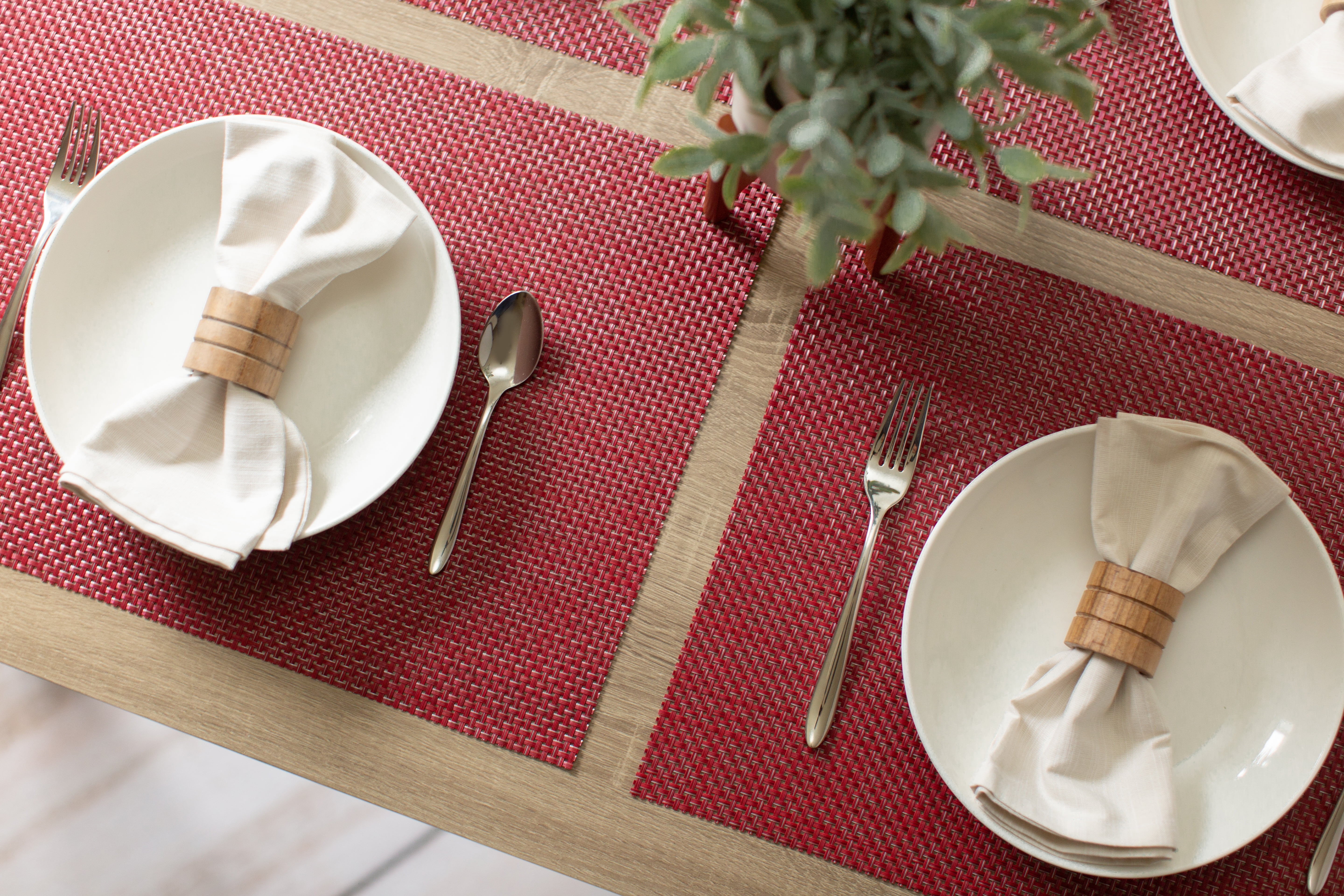 Mainstays Longport Tobacco Woven Vinyl 13 X18 Placemat Walmart Com Walmart Com