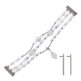 thumbnail image 2 of Adjustable Watch Strap White Agate Watchband For Women Sports Watch Band 1Set, 2 of 3