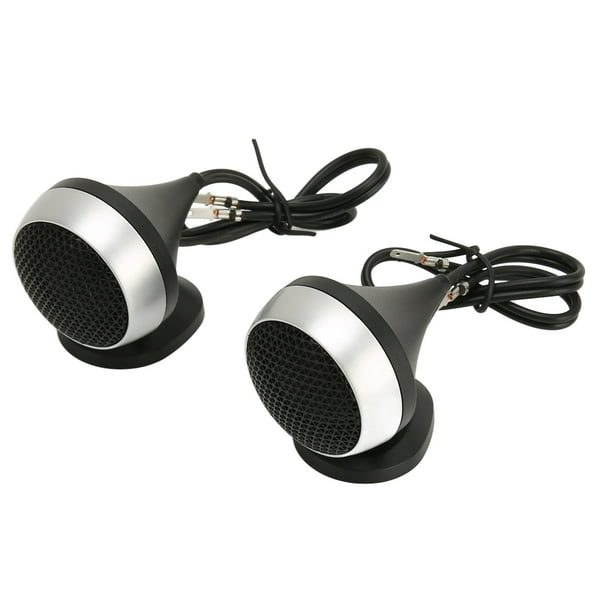 Tweeters De Alta Fidelidad, Fácil Instalación, Compactos, 2 Uds., Tweeters De Coche Plateados Y Negros Para Vehículos