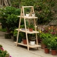 thumbnail image 2 of Decorative Wooden 3 Tier Shelf with Rustic Farmhouse Design - Natural Wood Finish, Sturdy and Durable Build,, 2 of 7