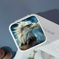 thumbnail image 4 of FCXZI Eagle Clouds Sky Small Jewelry Box for Women Necklace Ring Earring Organizer Travel Case White, 4 of 5