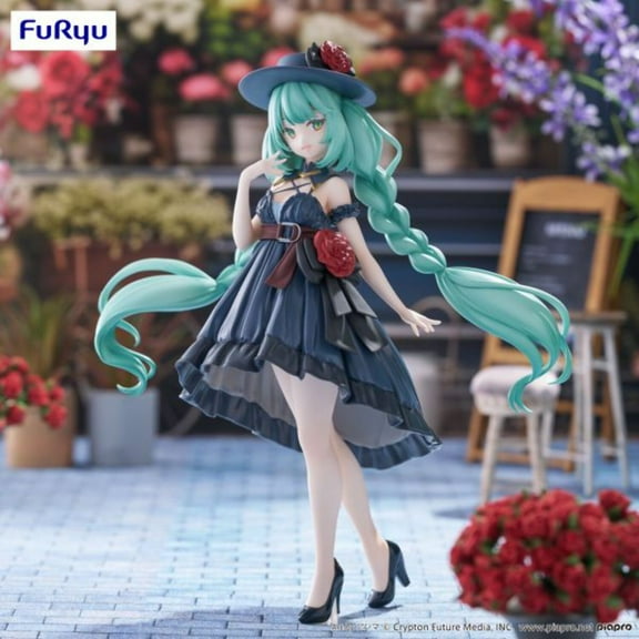 Furyu Vocaloid Trio-Try-iT Hatsune Miku (Outing Dress) Figure, 7.48" Tall