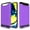 Purple, variant on For Samsung Galaxy A80 / SM-A805 Dual layer Metal Brushed Shockproof Armor Hybrid Case Cover - Purple