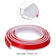thumbnail image 2 of REGALWOVEN Collapsible Shower Barrier Stopper Water Splash Guard Blocker for Bathroom White 59"Lx0.8"Wx0.5"H, 2 of 6